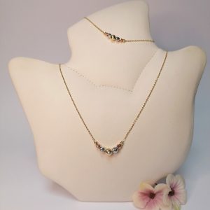 Arany bogyós collier lánc-karlánc