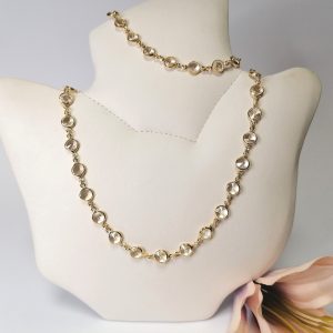 Swarovski dreams aranyozott ezüst lánc-karlánc szett