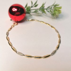 Arany rizs szemű karlánc