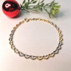 Arany szív karlánc